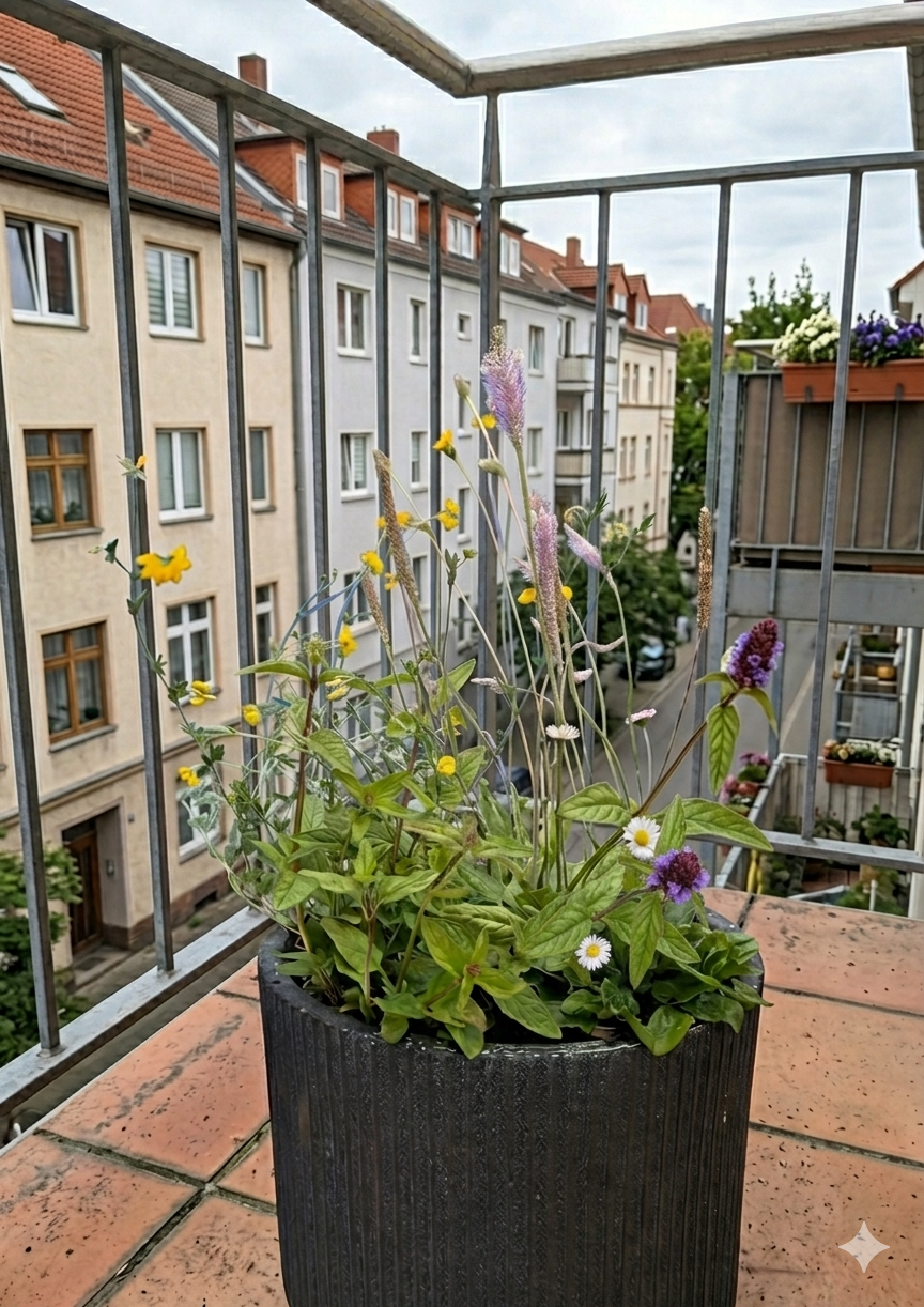 Mini-Wiese für Balkon & Terrasse